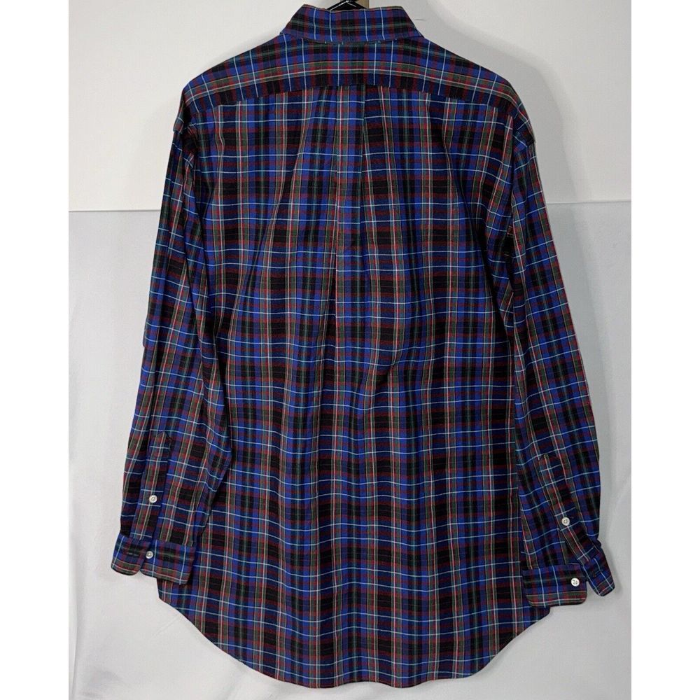 Ralph Lauren Mens L‎ Multicolor Plaid Long Sleeve Button Down Shirt Heavyweight - Picture 4 of 6